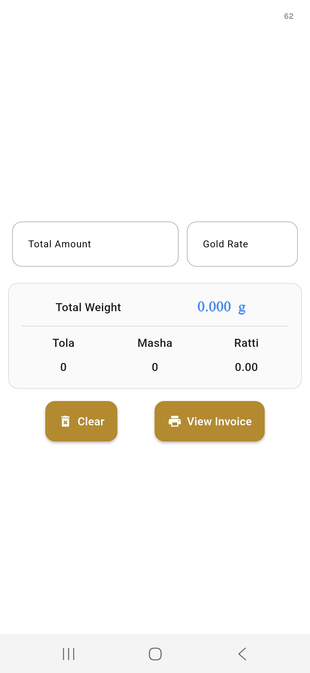Gold Calculator Urdu interface for local market
